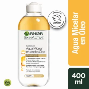 Skin Active Agua Micelar En Aceite/óleo Todo Tipo de Piel 400 mL