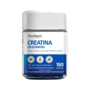 Creatina en gomitas. Sabor blueberry. 150 gummies
